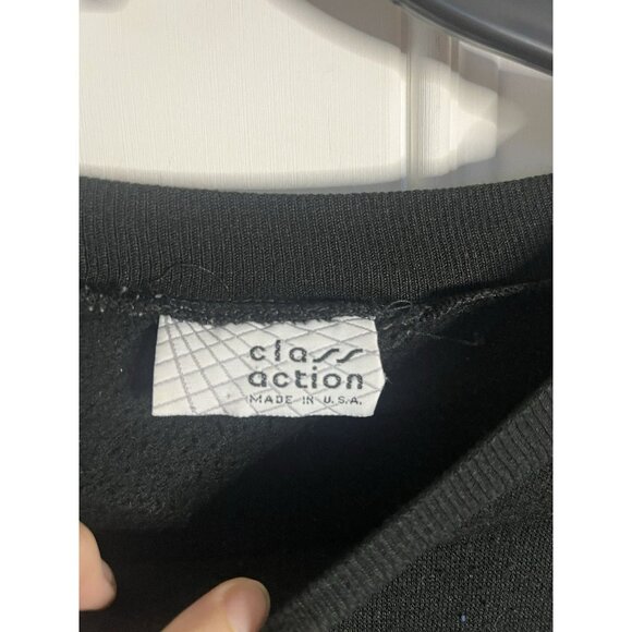 VTG 90s Christmas Sweater By Class Action One Size Fits Most Black Colorful - Picture 2 of 5